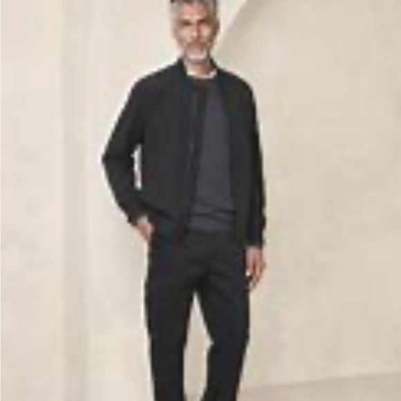 Banana Republic Bomber Style Jacket In Black - Picture 1 of 1